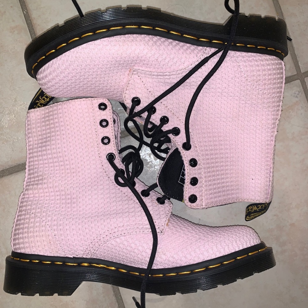 Like new blush pink bubblegum doc marten boots